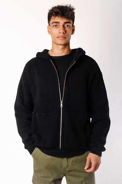 Knitted Zip Hoodie