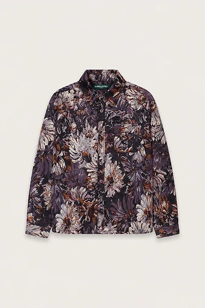 Unisex Floral Tapestry Shirt Jacket
