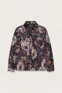 Unisex Floral Tapestry Shirt Jacket