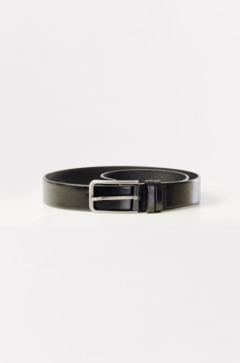 Leather Belt with Double Loops