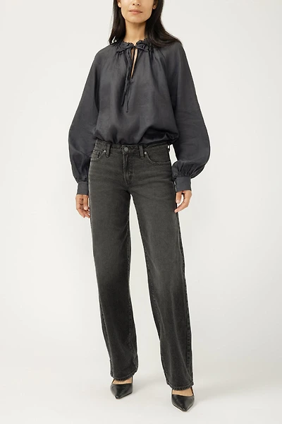 Loose & Low Straight Jeans