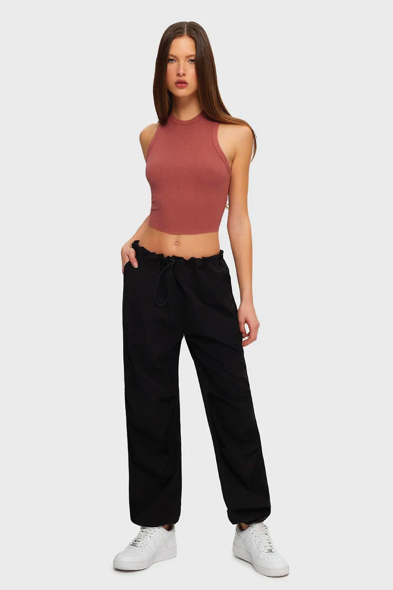 Low Cut Baggy Parachute Pants