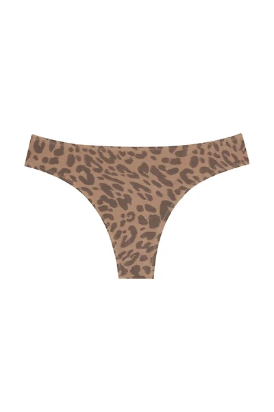 Low Profile Thong - Leopard Tan