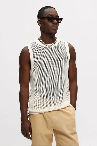 Mesh Knitted Tank Top