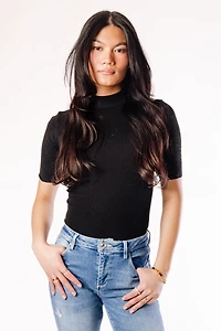 Mock Neck Tee