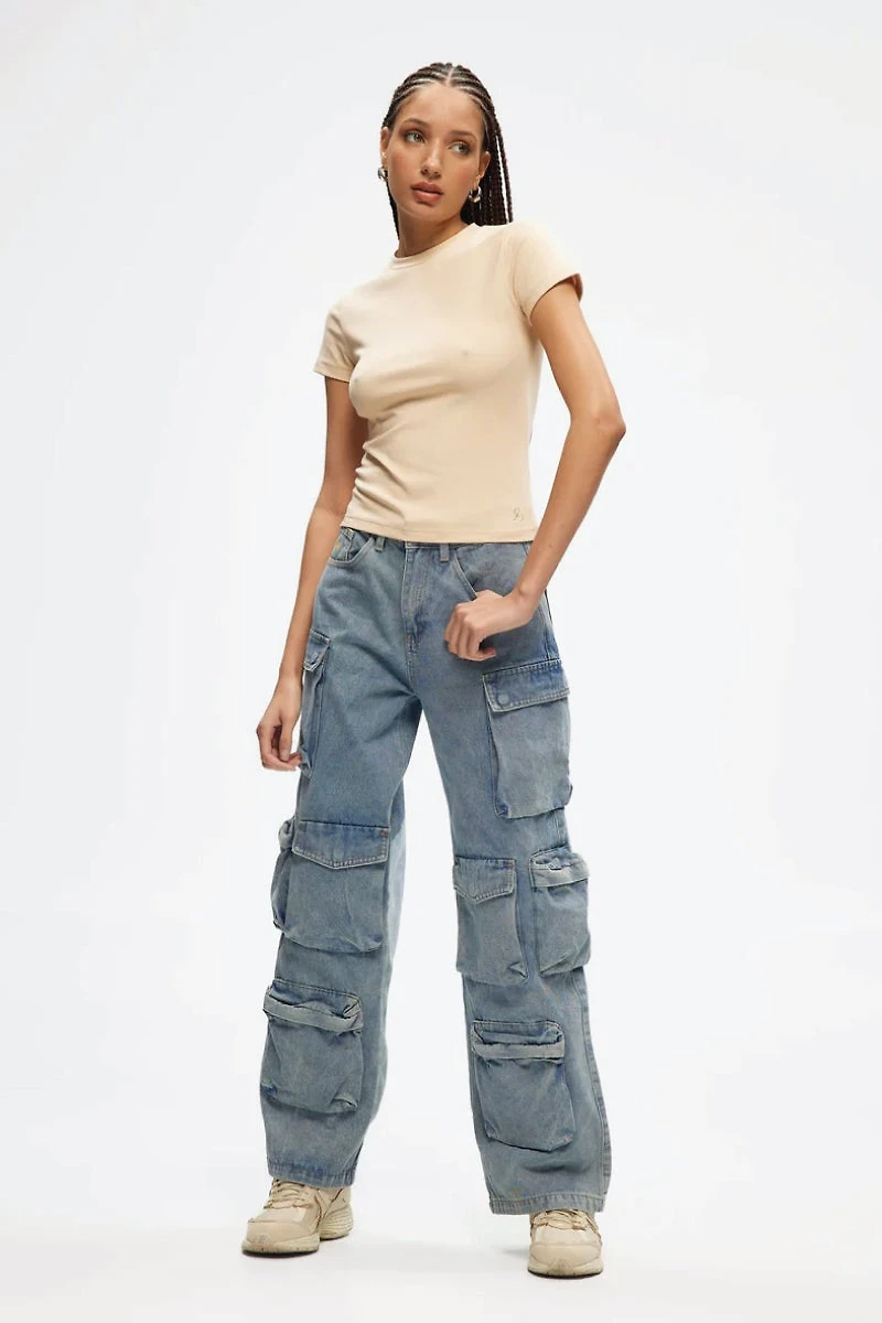 Multi Cargo Denim