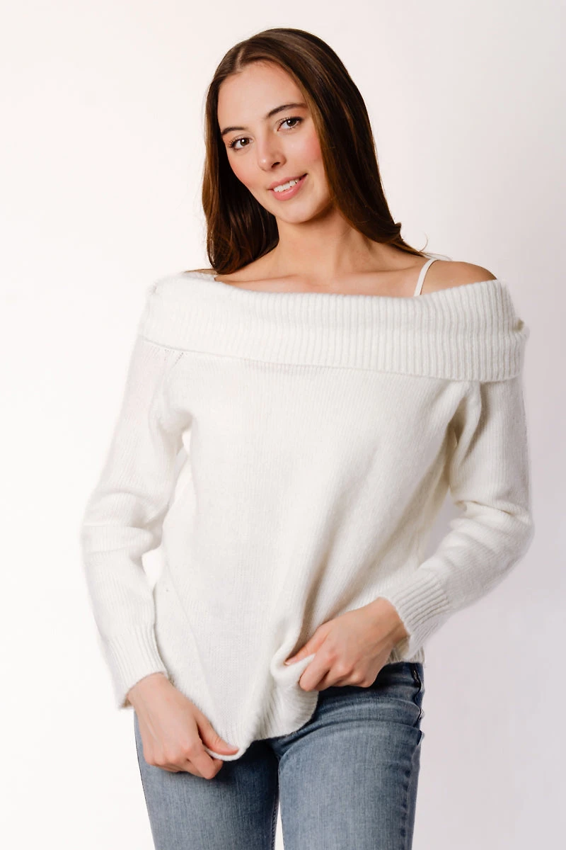 Off Shoulder Sweater