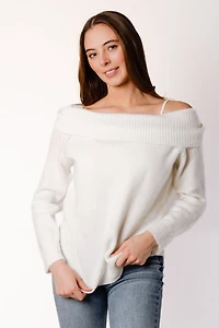 Off Shoulder Sweater