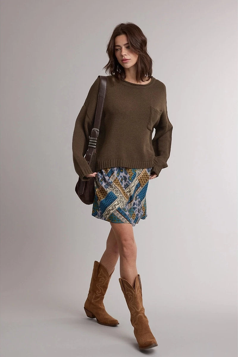 Paisley Mini Skirt