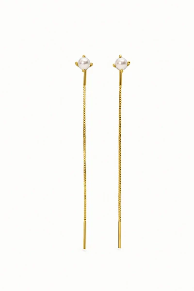Pearl Threader Earrings