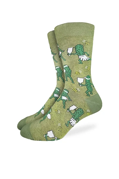 Pickles Playing Pickleball Sock