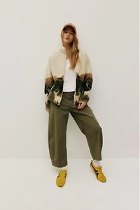 Printed Sherpa Jacket