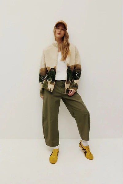 Printed Sherpa Jacket