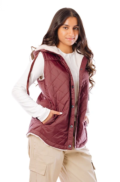 Quilted Sherpa Lined Vest