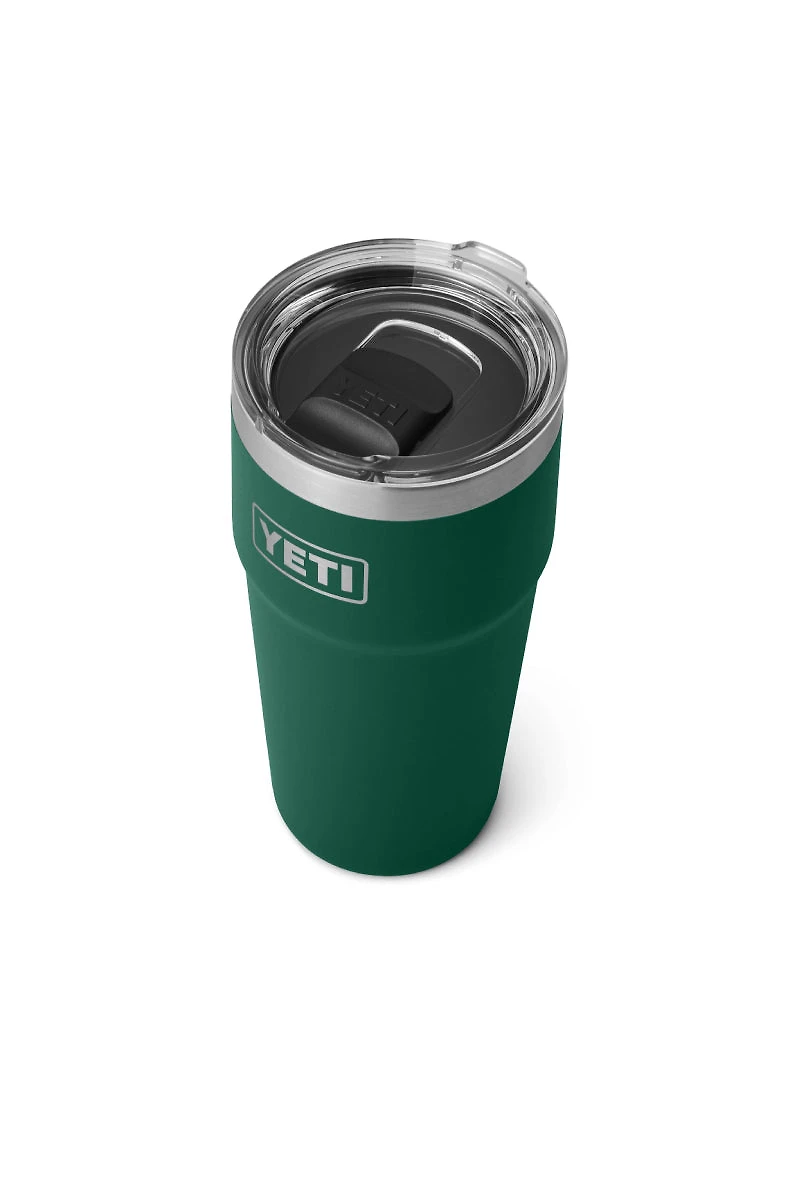 Rambler 20 oz Stackable Cup - Black Forest Green