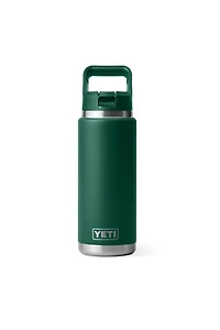 Rambler 26 oz Straw Bottle - Black Forest Green