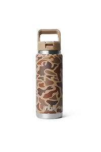 Rambler 26 oz Straw Bottle - Wetlands Camo