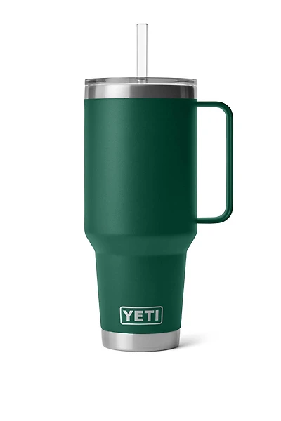 Rambler 42 oz Straw Mug - Black Forest Green