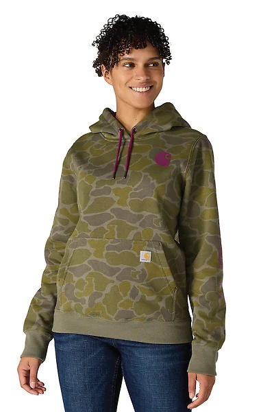 Relaxed Fit Midweight Logo Sleeve Printed Hoodie