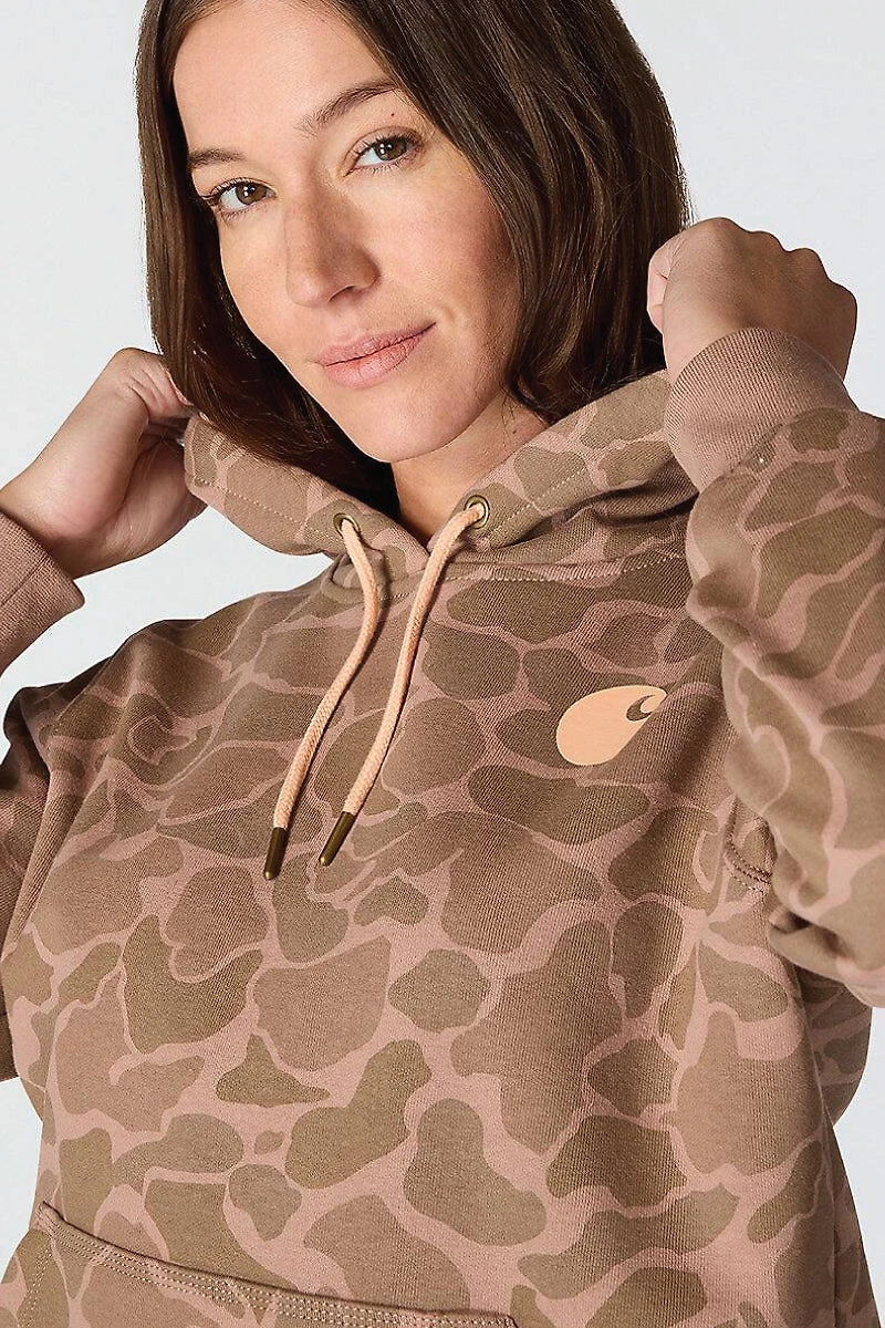 Relaxed Fit Midweight Logo Sleeve Printed Hoodie