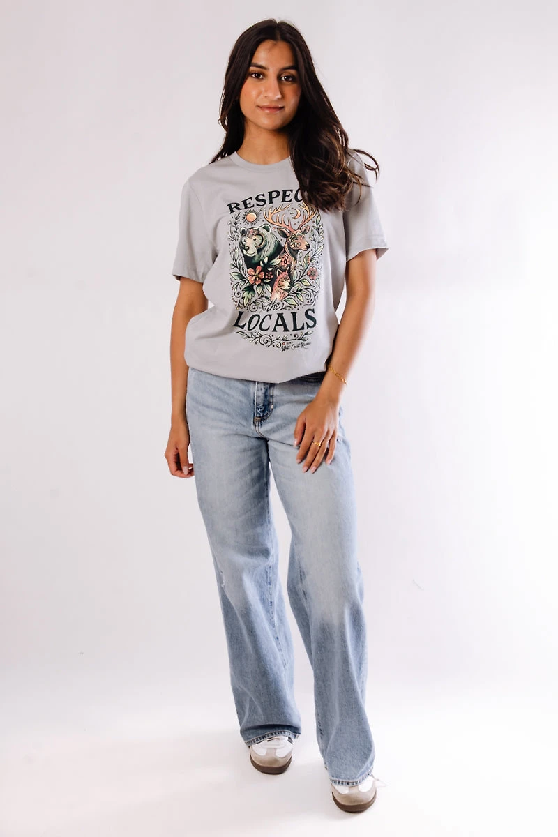 Unisex Respect The Locals Forest Tee