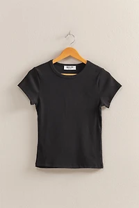Ribbed Crop Tee