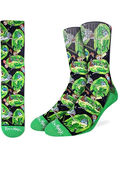 Rick and Morty Portals Socks