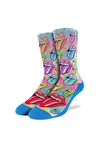 Rolling Stones Rainbow Hot Lips Socks