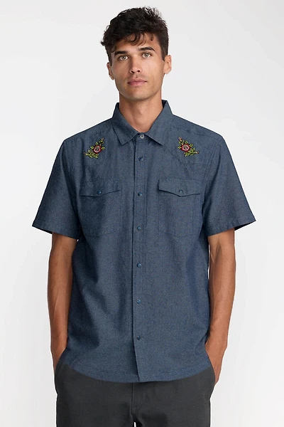 Rosa Chambray Short Sleeve Shirt
