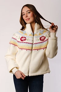 Rose Knit Boxy Jacket