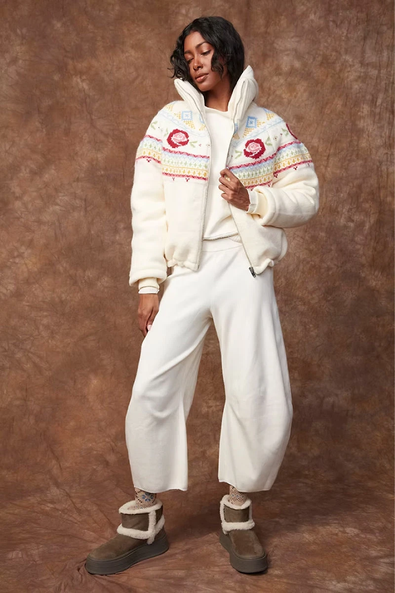 Rose Knit Boxy Jacket