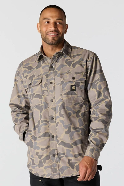 Rugged Fleece Lined Shirt Jacket