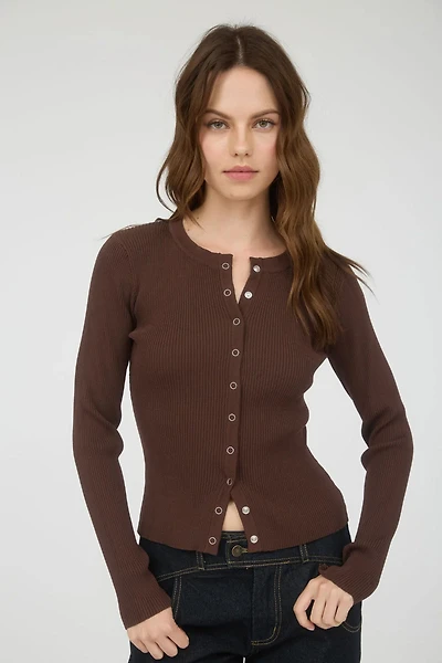 Sandy Ribbed Cardi