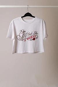 Shania - Feel Like A Woman Crop Tee
