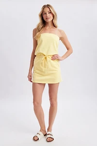 Side Stripe Tube Mini Dress