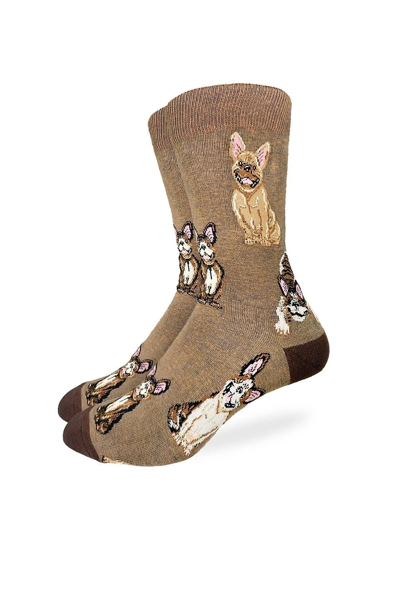 Smiling French Bulldogs Sock
