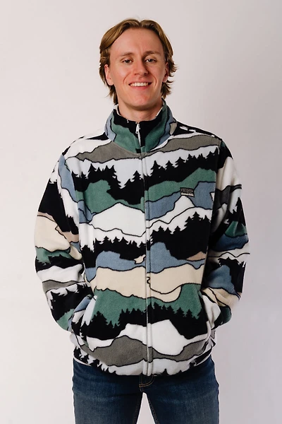 Snowy Mountain Zip-Up Fleece