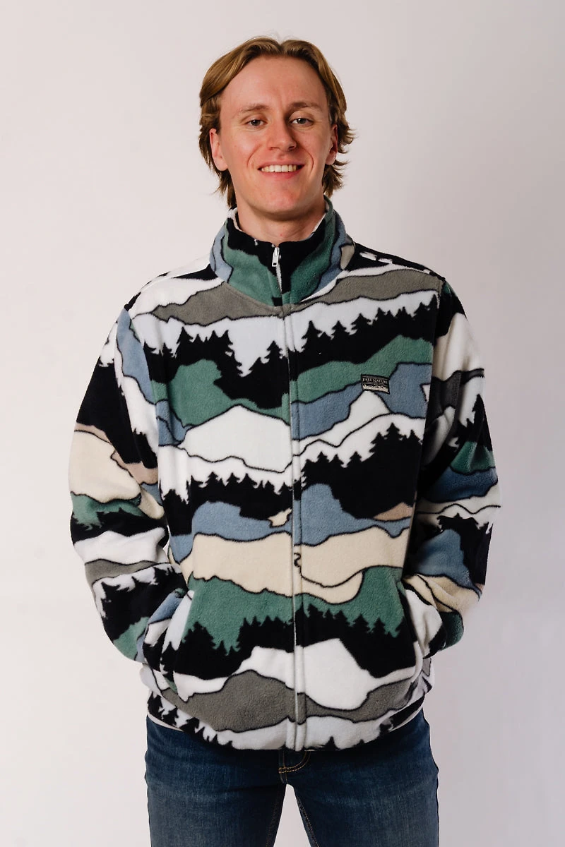 Snowy Mountain Zip-Up Fleece