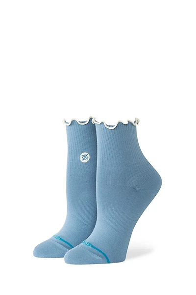 Pop Ruffle Icon Quarter Sock