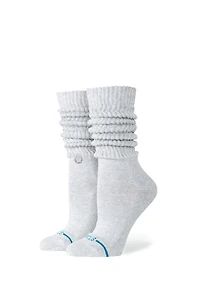 Icon Slouch Crew Sock - Heather Gray