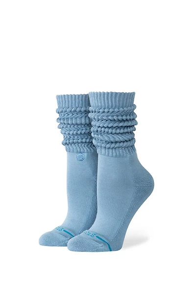 Icon Slouch Crew Sock - Windward Blue