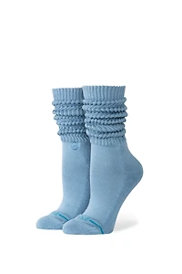 Icon Slouch Crew Sock - Windward Blue