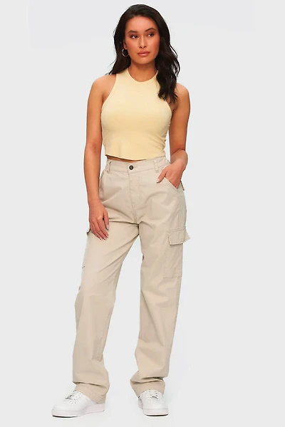 Straight Cut Cargo Pants