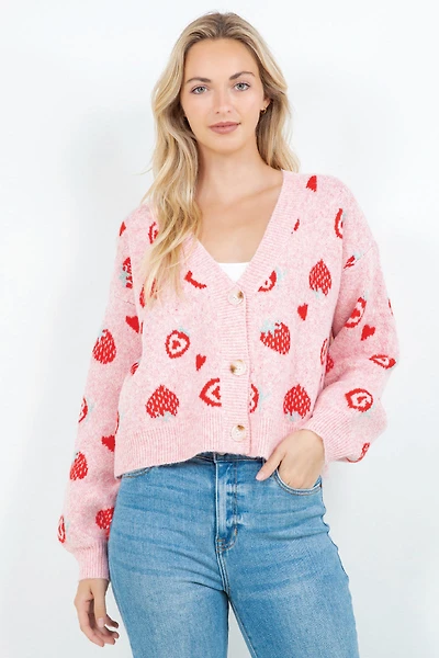 Strawberries Cardi