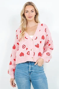 Strawberries Cardi