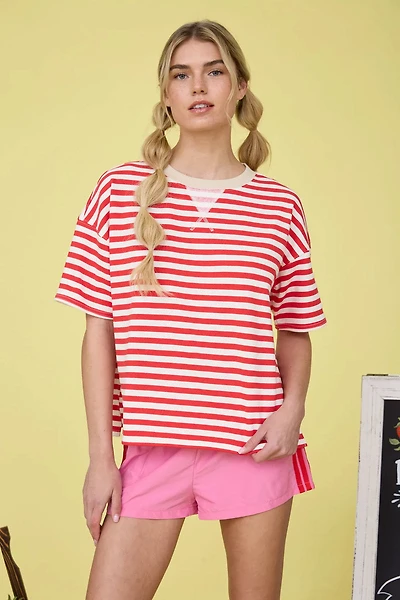 Striped Colorblock Tee