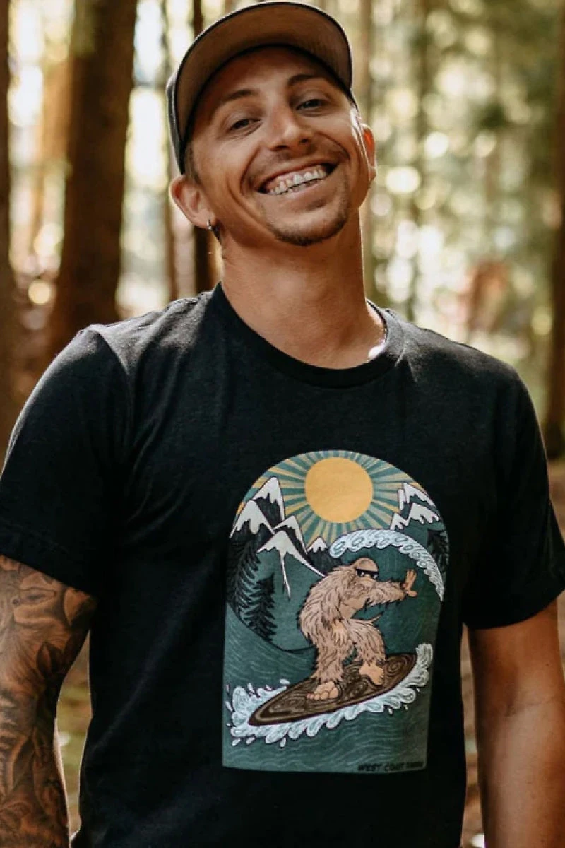 Surfing Sasquatch Tee