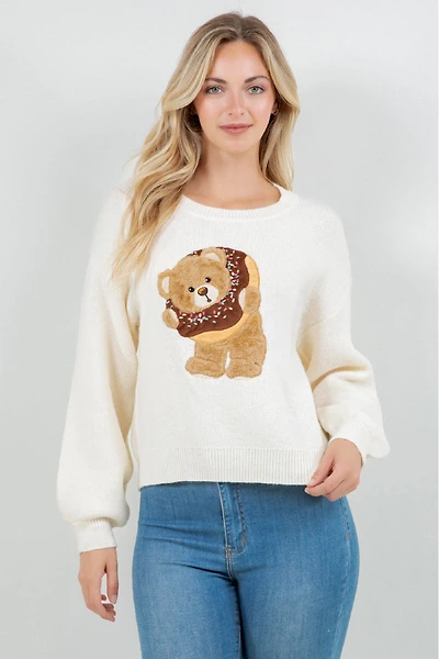 Teddy Bear Crew Sweater