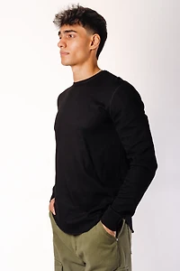 Thermal Waffle Hi-Lo Long Sleeve