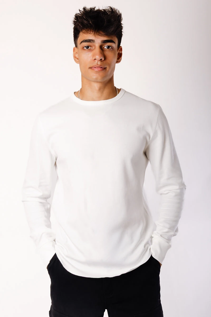 Thermal Waffle Hi-Lo Long Sleeve